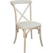 Pemberly Row Contemporary Wood X-Back Chair In Lime Wash Finsih