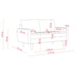 Pemberly Row Modern Velvet Genoa living room Loveseat in Gray