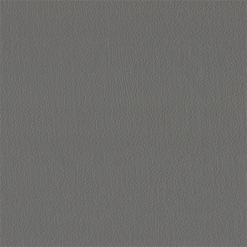 Pemberly Row Contemporary Faux Leather Daybed in Gray Finish