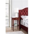 Pemberly Row Contemporary Manufactured Wood 1 Drawer Nightstand in Cherry