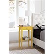 Pemberly Row Contemporary Manufactured Wood 1 Drawer Nightstand in Yellow