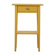 Pemberly Row Contemporary Manufactured Wood 1 Drawer Nightstand in Yellow