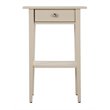 Pemberly Row Contemporary Manufactured Wood 1 Drawer Nightstand in Beige