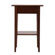 Pemberly Row Contemporary 1 Drawer Nightstand in Cappuccino Finish