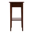 Pemberly Row Contemporary 1 Drawer Nightstand in Cappuccino Finish