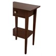 Pemberly Row Contemporary 1 Drawer Nightstand in Cappuccino Finish