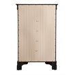 Pemberly Row Contemporary Engineered Wood 5-Drawers Bedroom Chest in Black