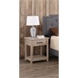 Pemberly Row Contemporary 1 Drawer Nightstand in Sandle Wood