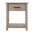 Pemberly Row Contemporary 1 Drawer Nightstand in Sandle Wood