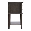 Pemberly Row Contemporary 2 Drawer Nightstand in Gray Finish
