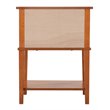 Pemberly Row Contemporary Manufactured Wood 2 Drawer Nightstand in Oak