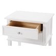 Pemberly Row Contemporary Manufactured Wood 2 Drawer Nightstand in White