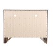 Pemberly Row Contemporary Wood 6 Drawer TV Stand in Black Finsih