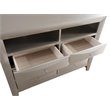 Pemberly Row Wood Veneer 6-Drawer TV Stand in Silver Champagne