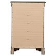 Pemberly Row Contemporary Engineered Wood 5 Drawer Chest in Gray