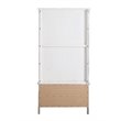 Pemberly Row Contemporary Engineered Wood 2 Drawer Armoire in White