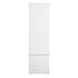 Pemberly Row Contemporary Engineered Wood 2 Drawer Armoire in White