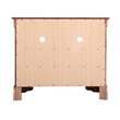 Pemberly Row Contemporary Wood  TV Stand in Cherry with Dovetailed Drawers