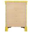 Pemberly Row Modern Wood Veneer 4-Drawer Bedroom Chest in Yellow