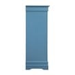 Pemberly Row Contemporary Engineered Wood 5 Drawer Chest in Teal