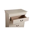 Pemberly Row Contemporary Engineered Wood 5 Drawer Chest in Beige