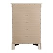Pemberly Row Contemporary Engineered Wood 5 Drawer Chest in Beige