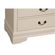 Pemberly Row Contemporary Engineered Wood 5 Drawer Chest in Beige