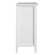 Pemberly Row Contemporary 8 Dovetailed Drawers Dresser in White