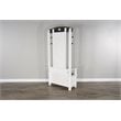 Pemberly Row 4-hook Farmhouse Wood Hall Tree in White / Dark Brown