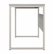 Pemberly Row 48W x 24D Computer Table Desk in Platinum Gray - Engineered Wood