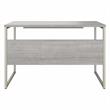 Pemberly Row 48W x 24D Computer Table Desk in Platinum Gray - Engineered Wood
