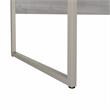 Pemberly Row 48W x 24D Computer Table Desk in Platinum Gray - Engineered Wood