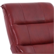 Pemberley Row Top Grain Leather Rouge Reclining Swivel Chair and Ottoman 34