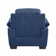 Pemberly Row Contemporary Fabric Upholstered Chair in Blue Color