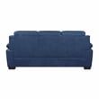 Pemberly Row Contemporary Fabric Upholstered Sofa in Blue Color