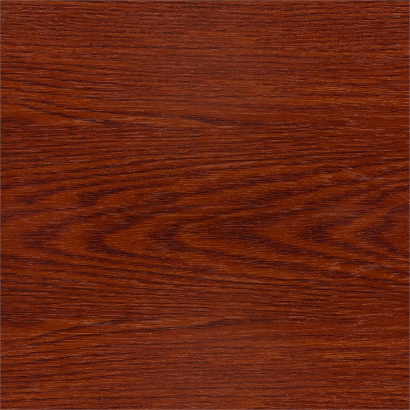 Pemberly Row Mid-Century Wood Metal Turntable Stand in Paprika