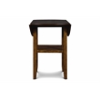 Pemberly Row Solid Wood Counter Drop Leaf Table W / 2 Chairs in Brown