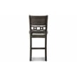 Pemberly Row Solid Wood Counter Drop Leaf Table W / 2 Chairs in Gray