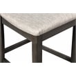 Pemberly Row Solid Wood Counter Drop Leaf Table W / 2 Chairs in Gray