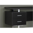 Pemberly Row Computer Desk Home Office Laptop Storage Drawers 60