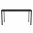 Pemberly Row Transitional Metal 60-Inch Dining Table in Black