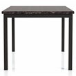 Pemberly Row Transitional Metal 60-Inch Dining Table in Black