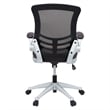Pemberly Row Modern Style Vinyl Office Chair in Brown Finish