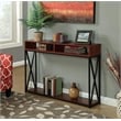 Pemberly Row Deluxe Two-Tier Console Table in Cherry Wood Finish