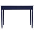 Pemberly Row Contemporary Farmhouse 2 Drawer Writing Desk in Navy