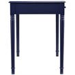 Pemberly Row Contemporary Farmhouse 2 Drawer Writing Desk in Navy