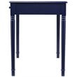 Pemberly Row Contemporary Farmhouse 2 Drawer Writing Desk in Navy