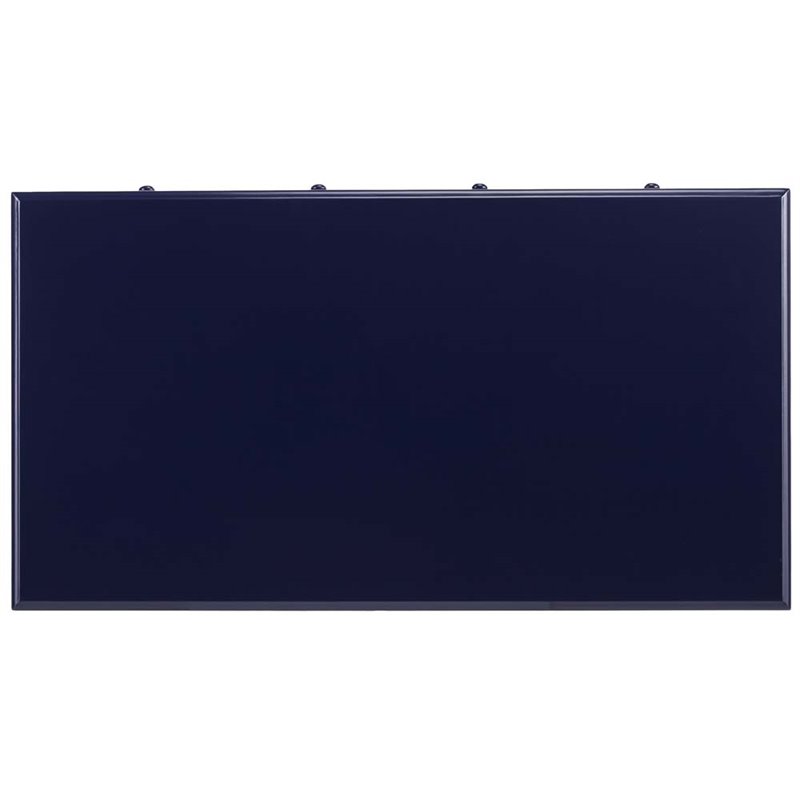 Pemberly Row Contemporary Farmhouse 2 Drawer Writing Desk in Navy