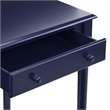 Pemberly Row Contemporary Farmhouse 2 Drawer Writing Desk in Navy