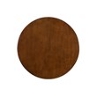 Pemberly Row Round Wood End Table with Shelf in Hazelnut Brown